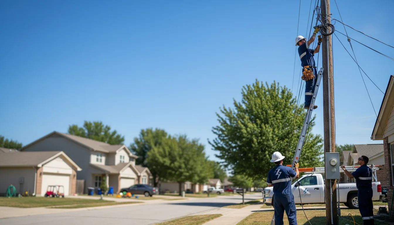 Residential electrician providing installation services in Norwich, KS